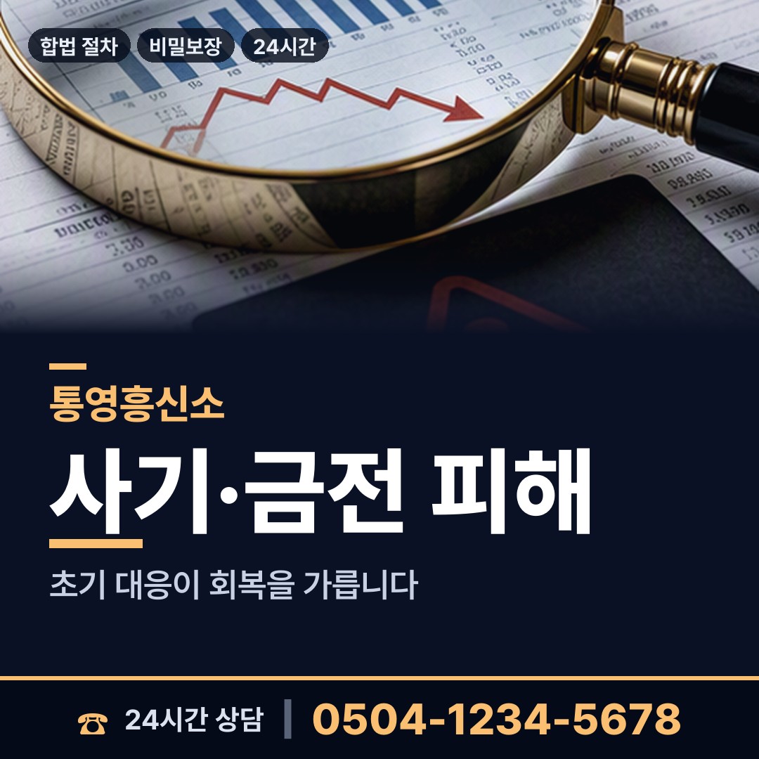 통영 미수동 거래처조사 상담 안내